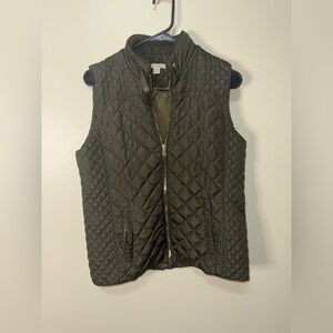 Miami Dark Green Quilted Vest